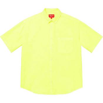 Yellow Supreme Loose Fit S/S Oxford Shirts | Supreme 247QZ